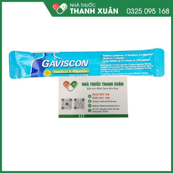 Thuốc Gaviscon - Điều trị đau dạ dày, trào ngược dạ dày-thực quản